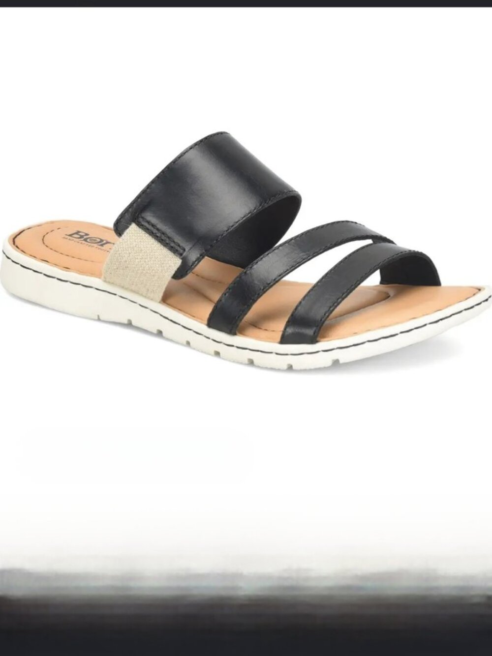 Børn Women’s Black Leather Slide Sandals – Size 6 (BNWT)